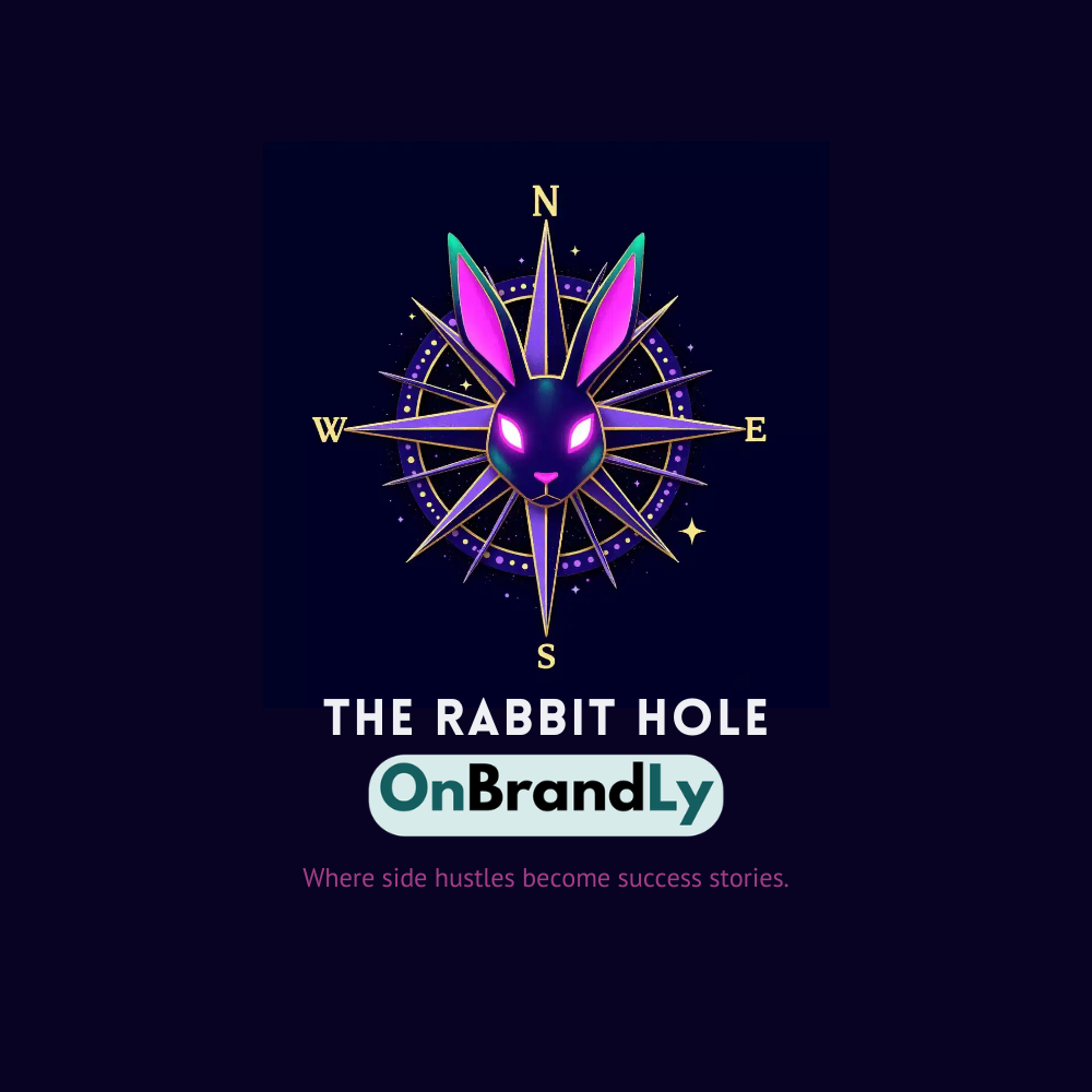 The Rabbit Hole powered by OnBrandLy creator ecosystem logo